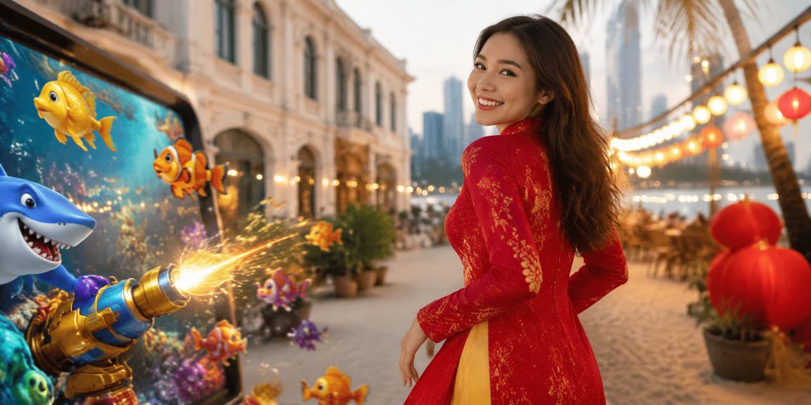Hình ảnh máy chơi Jackpot sôi động với hiệu ứng đèn rực rỡ